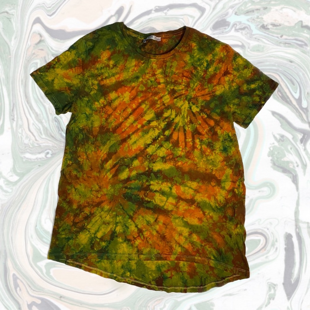 Zara Vortex Multi-Coloured Tie Dye Top